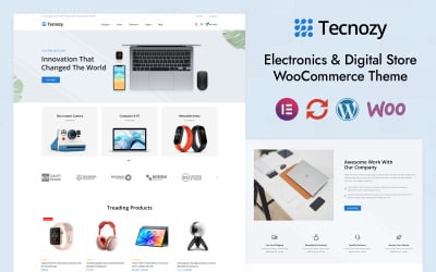 Tecnozy – адаптивна тема WooCommerce Elementor для магазину електронних гаджетів