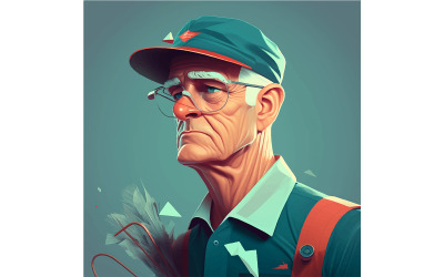 Vetor de ilustração de personagem de Treston