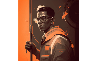 Vetor de Ilustração de Personagem Lucas