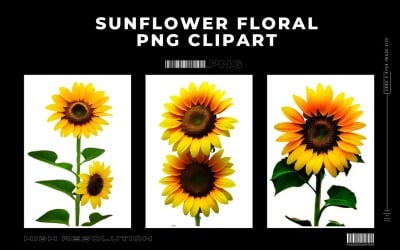 Zonnebloem Bloemen Premium PNG Clipart Vol.2