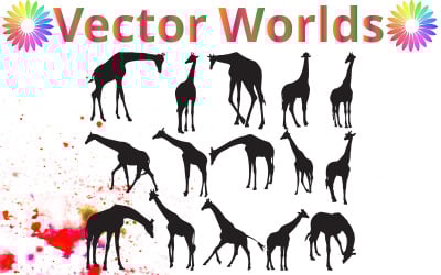 Żyrafa SVG, Animal SVG, żyrafy SVG, zwierzęta, anime, SVG, AI, PDF, EPS, SVG, DXF, PNG, wektor