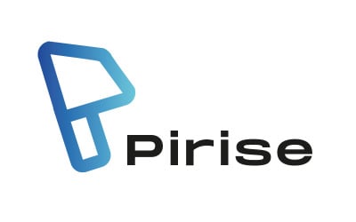 Design del logo geometrico della lettera P
