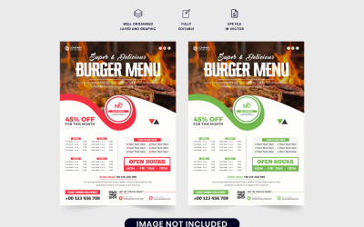 Modèle de promotion de restaurant moderne