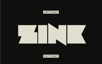 Fat Space Font för logotyp och rubrik