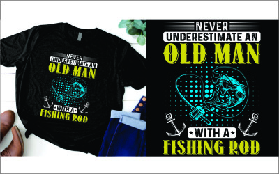 Ne sous-estimez jamais un vieil homme avec un t-shirt de canne à pêche