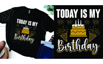 Today is my birthday Happy birthday to me design