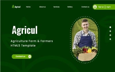 Agricul - HTML5-Vorlage für landwirtschaftliche Betriebe und Landwirte