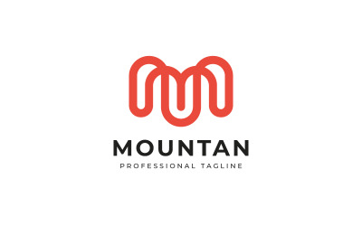 Design de logotipo com monograma da letra M