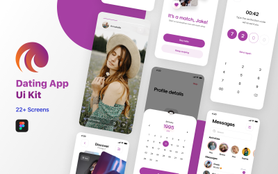 Figma Dating UI Kit For Mobile App