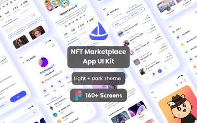 Mercado NFT | Design de interface do usuário do aplicativo Figma