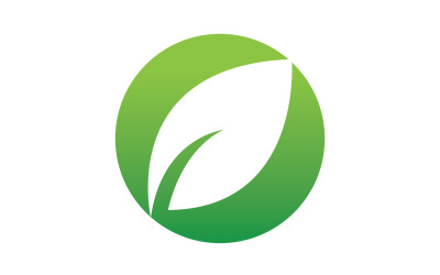 Feuille verte logo écologie nature feuille arbre v30