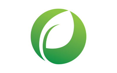 Hoja verde logo ecología naturaleza hoja árbol v3