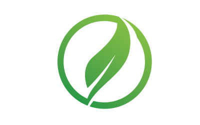 Leaf green logo ecology nature leaf tree v38