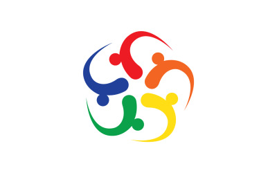 Community people team  network and social icon v15