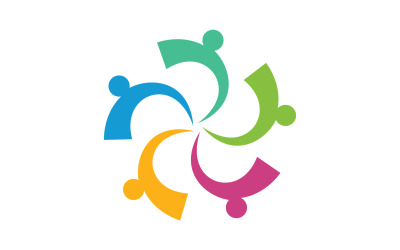 Community people team  network and social icon v16