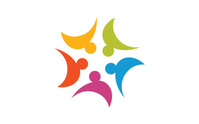 Community people team  network and social icon v19