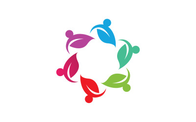 Community people team  network and social icon v23