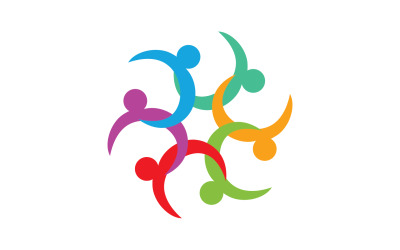 Community people team  network and social icon v30