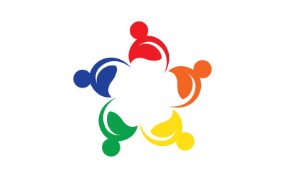 Community people team  network and social icon v7