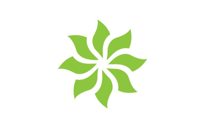 Logo&amp;#39;s van groen boomblad ecologie decoratie blad v25
