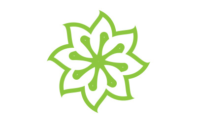 Logos de árbol verde hoja ecología decoración hoja v31