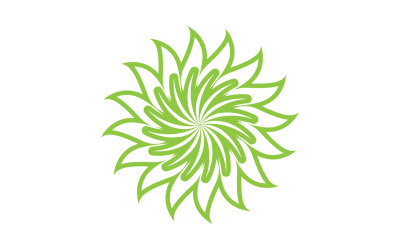 Logos of green Tree leaf ecology decoration leaf v27