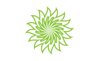 Logos of green Tree leaf ecology decoration leaf v27