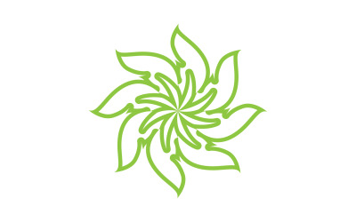 Logos of green Tree leaf ecology decoration leaf v28