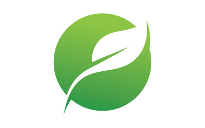 Logos of green Tree leaf ecology decoration leaf v7