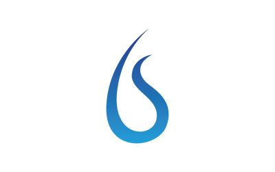 Waterdrop logo d&amp;#39;énergie naturelle fraîche v23