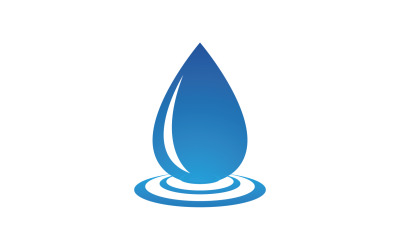 Waterdrop logotipo de energia fresca da natureza v2