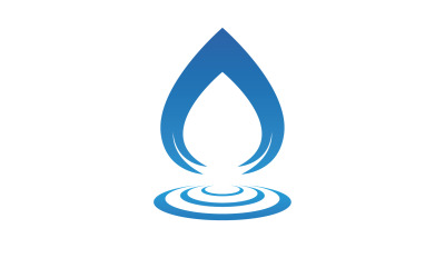 Waterdrop naturaleza fresca energía logo v28
