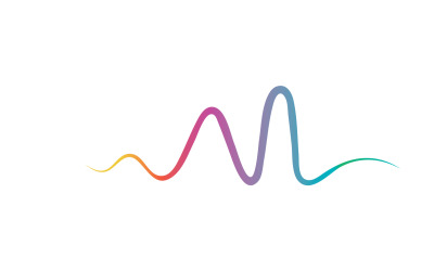 Ecualizador de música de línea de onda de sonido v7