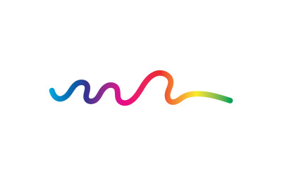 Line sound wave equalizer simple element logo design v20