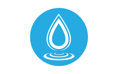 Waterdrop naturaleza fresca energía logo v37