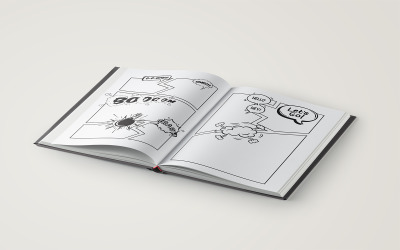 Leeres Comic-Buch für Kinder