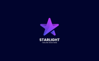 Logo-Stil mit Sternenlicht-Farbverlauf