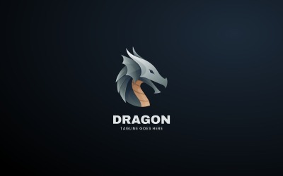 Logo-Vorlage mit Drachenverlauf 3
