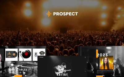 Тема WordPress для музыки Prospect