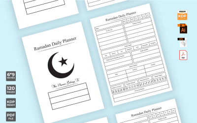 Vorlage für den täglichen Aufgabenplaner im Ramadan