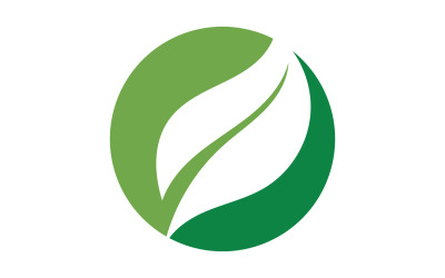 Diseño de árbol de elemento de naturaleza de hoja verde o nombre de empresa v58