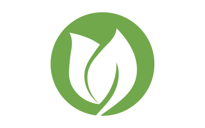 Diseño de árbol de elemento de naturaleza de hoja verde o nombre de empresa v62