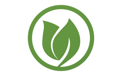 Green Leaf naturaleza elemento árbol empresa nombre v30