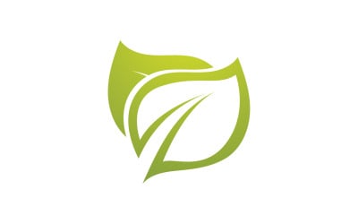 Green Leaf naturaleza elemento árbol empresa nombre v31