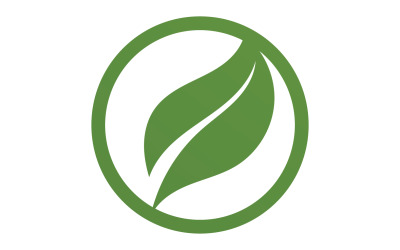 Green Leaf naturaleza elemento árbol nombre de la empresa v26