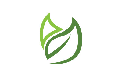 Green Leaf nature element tree  company name v1