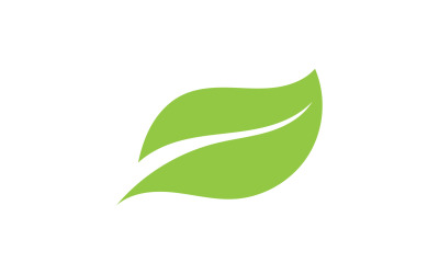 Green Leaf nature element tree design or company name v34