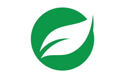 Green Leaf nature element tree design or company name v46