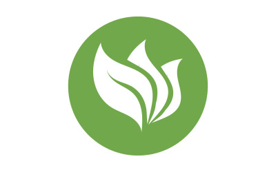 Green Leaf nature element tree design or company name v59