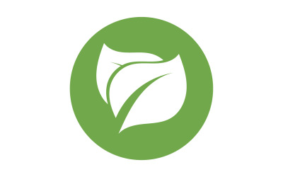 Green Leaf nature element tree design or company name v63